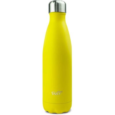 Borraccia termica in acciaio di colore giallo