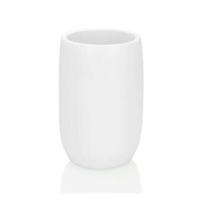 Bicchiere portaspazzolino bianco poliresina Zanoni Vacchi