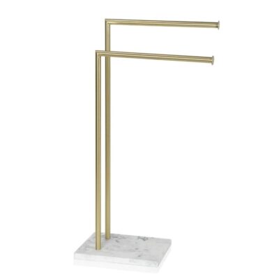 Portasciugamani elegante oro e marmo Zanoni Vacchi