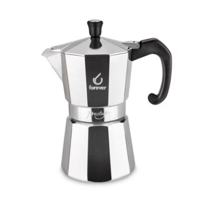Moka forever prestige i alluminio e acciaio