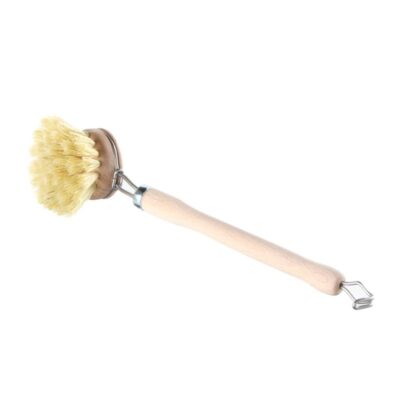 Spazzola lavapiatti in legno e fibra naturale