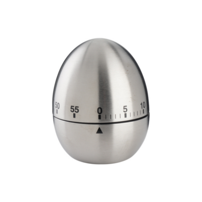 Timer cucina a forma di uovo in acciaio inox