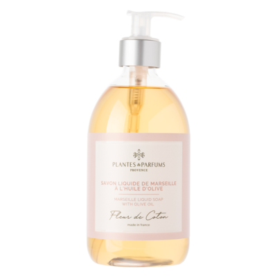 Sapone liquido 500 ml Fiori di Cotone - Plantes et Parfums