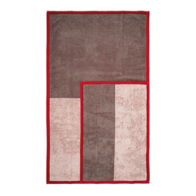 Set spugna viso + ospite perla/rosso - Maison Sucrée