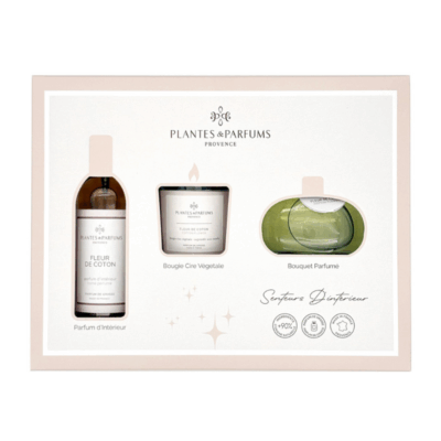 Set regalo di profumi per la casa Fleur de Coton - Plantes et Parfumes
