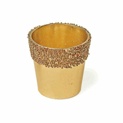 Portacandela oro decorato - TonoSuTono