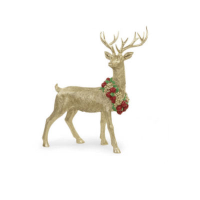 Decorazione natalizia renna oro H 93 cm - TonoSuTono